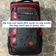 [Shop Malaysia] ready stock!! waterproof backpack (l) size motor bike riding men backpack pu leather yamaha honda bag