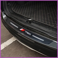 ☏ ◴ ۞ Carbon Fiber Car Trunk Rear Bumper Guard Protector Sticker for Toyota TRD Vios Yaris Hilux Al