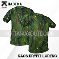 Habema DryFit Camouflage T-Shirt - Rajawali Camouflage - Forest Camouflage