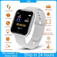 JT1 【YC】NEW Y68 D20 smart watch Bluetooth Connect Waterproof Fitness Tracker Heart Rate Smart Bracel
