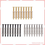 [lzdxwcke2] 8 Set Electric Guitar/Bass Screws Straight Springs Replacement Accs Black