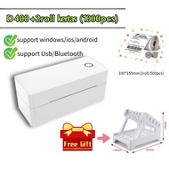 Printer Label 4 Inch 110mm Barcode Label Usb Wifi Bluetooth Thermal Original White