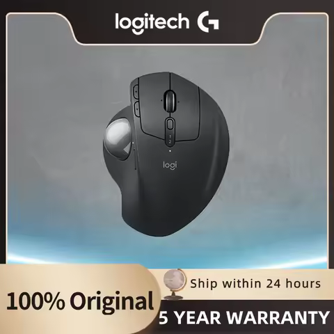 Logitech MX Ergo S Wireless Trackball - Modifiable Ergonomic Pattern, Rechargeable Bluetooth Mouse f