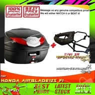 SET KOMBO KOTAK/BOX GIVI B360 B360N TOP CASE + HONDA AIR BLADE 125 FI SRV SPECIAL RACK