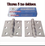 Engsel Dekkson Ukuran 3 Inch ENGSEL 3 INCH DEKSON STANLIS TEBAL engsel 3 inc stanlis tebal dekson en