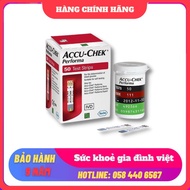 Hộp 50 que thử đường huyết Accu Check Performa + 25 kim chích máu