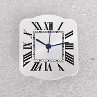 33mm Womens Square Watch Dense Base Watch Dial 316L Stainless Steel Case Mineral Glass for 2813 Move