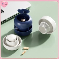 【Z*Star】 2 In 1 Portable Pill Grinder & Cutter, Multifunctional Pill Grinder, Stainless Steel Blade 