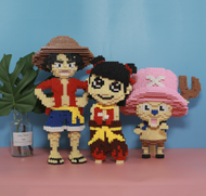 เลโก้ตัวต่อไซส์ Jumbo - One Piece Nezha   นาจา ลูฟี่เเละช็อปเปอร์  สินค้าพร้อมส่ง