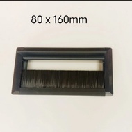 lubang kabel gromet almunium 160 x 80mm warna hitam - hitam 160 x 80 mm