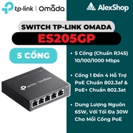 TP-Link Omada ES205GP Switch | 4 PoE+ Ports 5 Gigabit Cloud Management