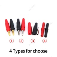 Audio Speaker adapter Red Black 4mm Banana Male Female to Female Plug copper Connector Socket extens