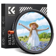 K&F Concept 3 in 1 1/4 Black Diffusion Mist Effect & Variable ND2-32(1-5 Stops) & Circular Polarizin