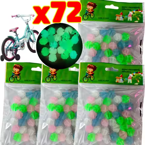 Glow in The Dark Bike Spoke Beads PP Plastic Wheel Spoke Decorations Luminous Night Safety Accessori