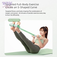 6 Tube Elastic Resistance Band With Foot Pedal For Women Full Body Workout, Anywhere Anytime. Studio