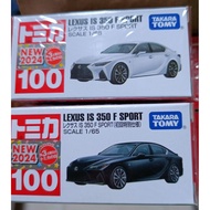 Japanese Version TOMICA Tomei Car 2024 NO.100 Lexus IS 350 F Sport