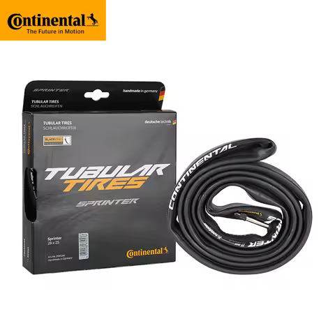 Continental Tubular Tyre Sprinter 700x25C 28x25mm Max 170psi SafetySystem Breaker Black Chili for Ro