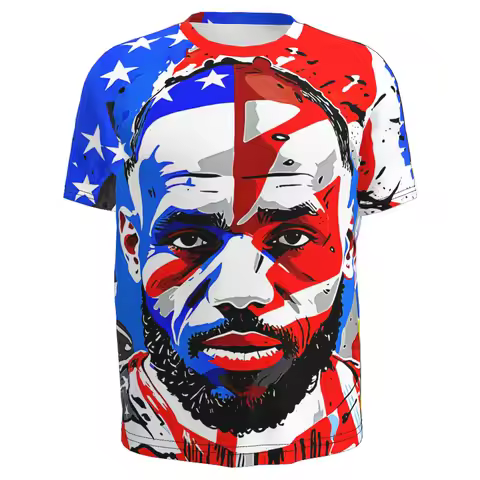 Lebron James Free Custom Label T Shirt Name Number Portrait Games America Teams T-shirt Basketball C