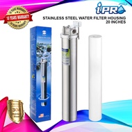 IPRO Stainless Steel Water Filter Housing 20" with PP Sediment Filter Set
