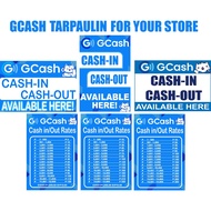 GCash Cash-in Cash-out Rates Signage