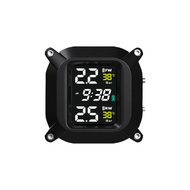 Motorcycle Tire Pressure Tracking System cordless Solar TPMS waterproof detector instant display