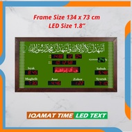 Jam Solat Digital Masjid Dengan LED Text Iman Alhdara Ptime