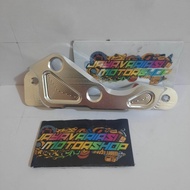 BREKET KALIPER BIGPOT KIRI 4PISTON 4P FULL CNC DISC 220MM & 260MM PNP MATIC HONDA BEAT/ VARIO 110/ V