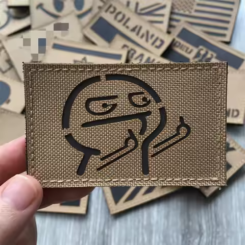 3D Funny Patches IR Reflective Tactical Patches on Backpack Vest Clothing A/B/O POS Morale Badges La