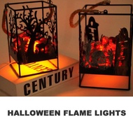 Led Flame Effect Light Outdoor Halloween Flickering Flame Lantern