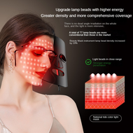 Agdoad Red Blue Light Wavelengths Therapy Photon Face Mask IPL Rejuvenation Fine Lines Brighten Skin Tone Repair Promote Absorption Facial Skin Care