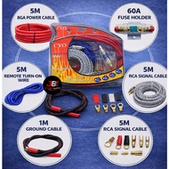 8GA 4GA Complete Amplifier Wiring Kit - Car Audio Pure Copper Wiring Cable, 8GA Oxygen-Free Copper P
