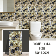 10/20/30PPCS 30x60cm wall paper dinding Marble PVC bathroom dapur kali air dan minyak Waterproof Dec