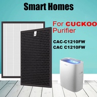 For CUCKOO Air Purifier CAC-C1210FW CAC-CH0910FW HEPA filter Activated Carbon Replacement Filter