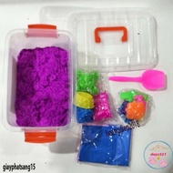 Biological Kinetic Sand Entertainment Set for Kids with Float Mold and Reliable Storage Box M622