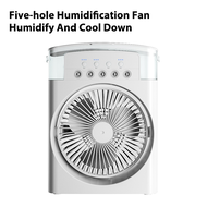 Mini Portable Fan Air cooler portable aircon humidifier electric fan mini aircon with 7 Colours LED Lights