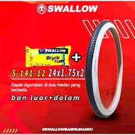 24x1.75 swallow bicycle inner tube, swallow brand bicycle tire 24 inch