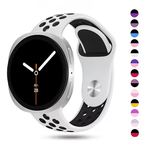 Silicone Sport watch band For Samsung Galaxy Watch 8 40m/44mm strap Breathable Wristband Galaxy Watc