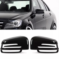 Auto Mirror Cover Caps Housing for Mercedes Benz W204 W221 W212 C207 C6 Car Exterior Accessories Glo