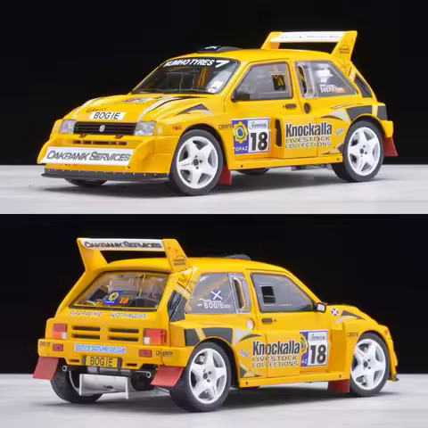 1:18 MG Metro 6R4 Group B Rally Car Model Diecast Alloy Metal Vehicle Miniature High Simulation Coll