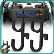 APPEAR 2Pcs Car Umbrella Hooks, Anti-tilt Single/Double Hook Car Umbrella Holder, Universal No Drill