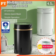 fujidenzo washing machine Mini washing machine 4.5KG blue light bacteriostatic baby single-tube semi