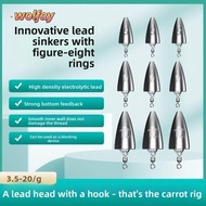YOLANDA Tube Plumb, Weight Multi-Weight Kit Fishing Weight Sinker, Pendant Sinker 3.5g 5g 7g 10g 14g