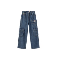 wiggle wiggle | กางเกงยีนส์ขาตรงกระเป๋าหลวมแบบส่วนบุคคล