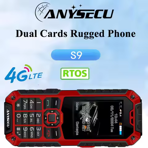 ANYSECU S9 4G Network Radio RTOS System IP68 Waterproof LTE Walkie Talkie Work With Real-ptt