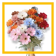 🇲🇾[READY STOCK] 6 heads Daisy/Zinnia Artificial Flower for decoration and wedding decor
