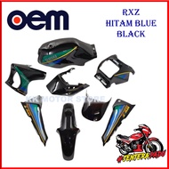 (100% OEM ) COVERSET RXZ BOSS OEM HITAM BLUE BLACK (FULL TANAM)