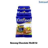 Entrasol Rasa Coklat Kemasan Renceng Isi 10sachet Susu Lansia / Susu Untuk Tulang