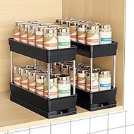 Pull Out Spice Rack Organizer for Cabinet, Slide Out Spice Racks Organizer, Easy to Install Spice Ca