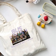 HOT BUS Because of you i shine canvas bag tote XN09