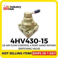 4HV430-15 1/2 Air Flow Control 4 Port Hand Rotary Switching Valve